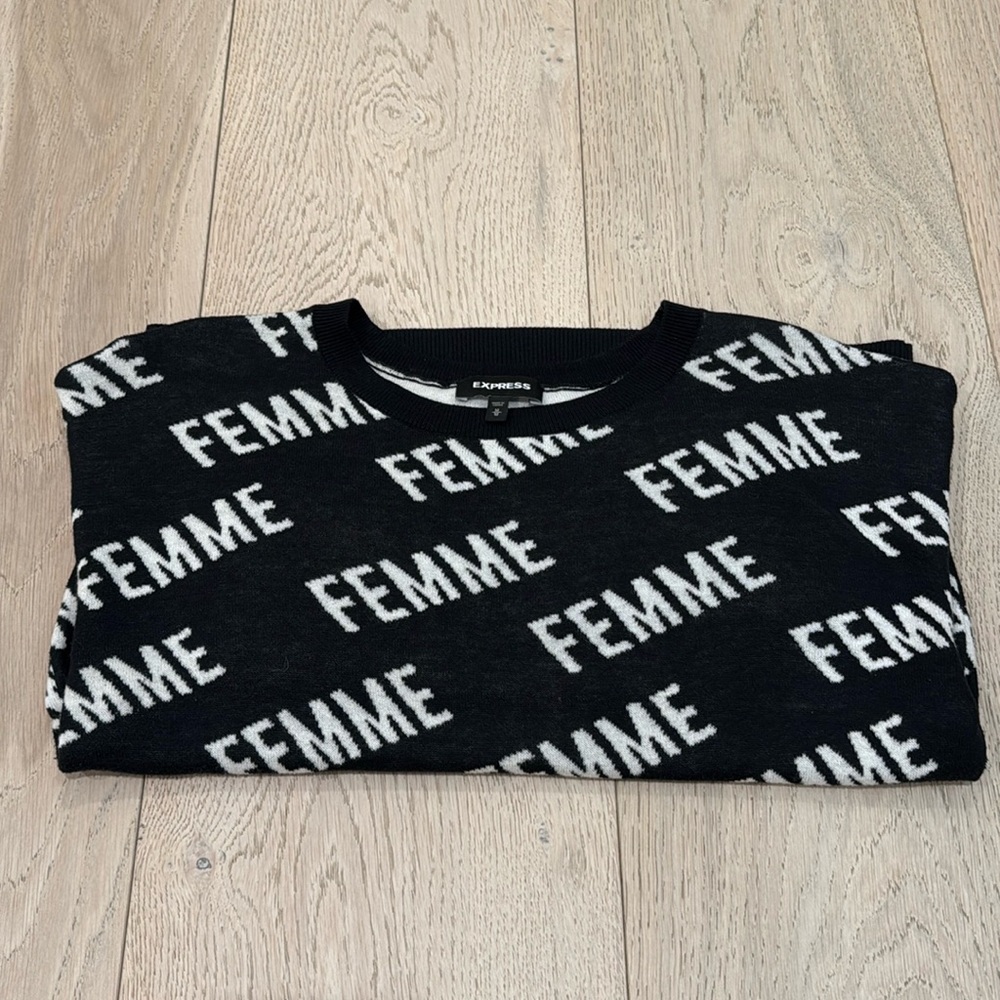 Express FEMME Crew Neck Sweater in Size Medium
